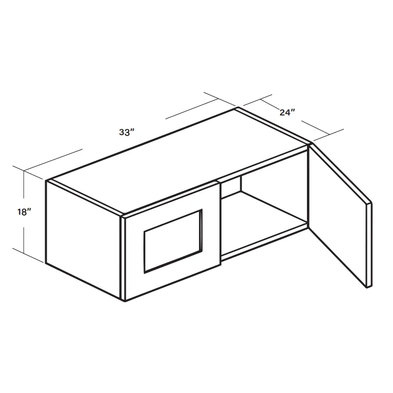Wall Cabinet W331824 SKU 015340130 product view 6