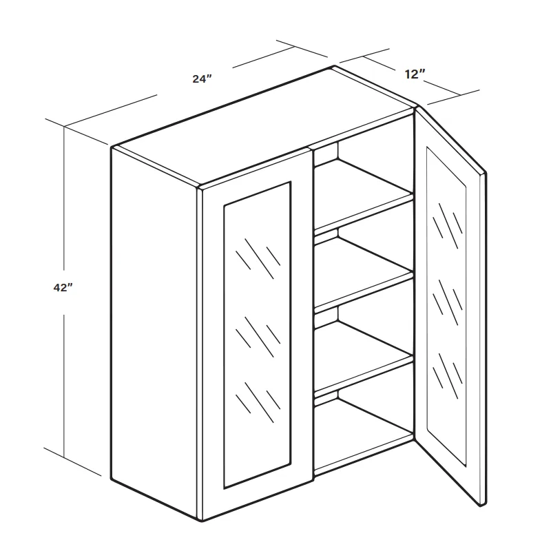 Wall Cabinet (GD)W2442GD SKU 015180330 product view 6