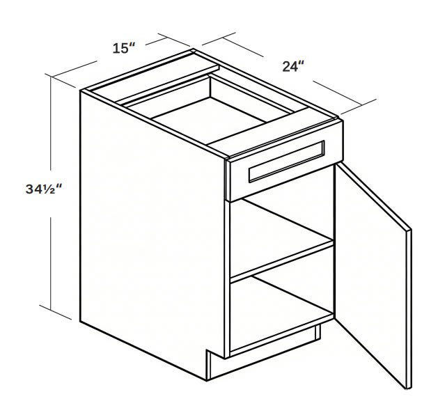 Base Cabinet B15 SKU 011720130 product view 6