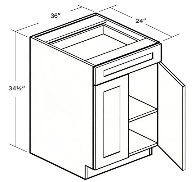 Base Cabinet B36 SKU 011790130 product view 7
