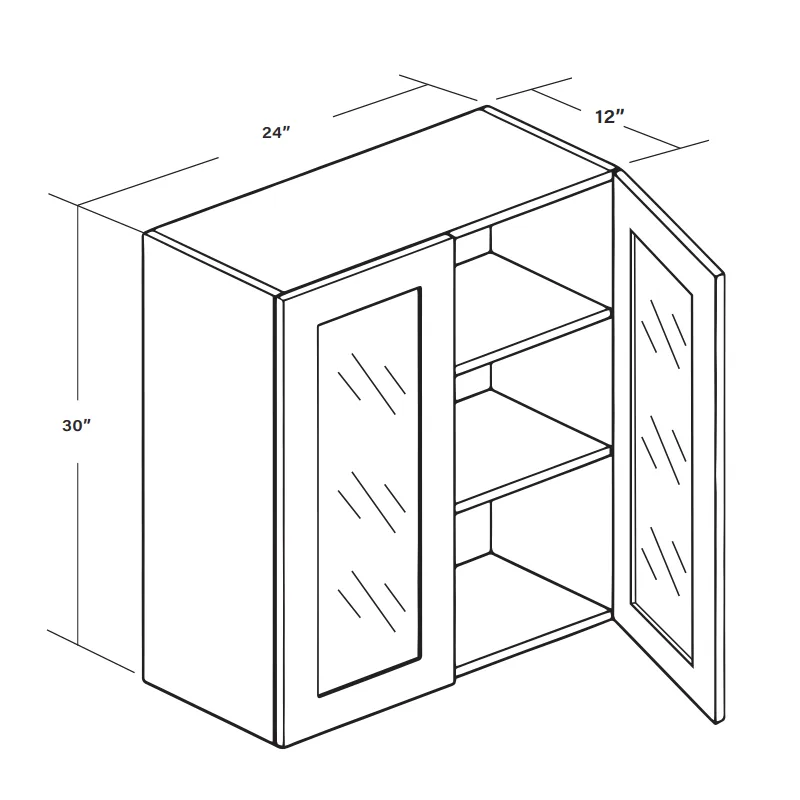 Wall Cabinet (GD)W2430GD SKU 015160330 product view 6