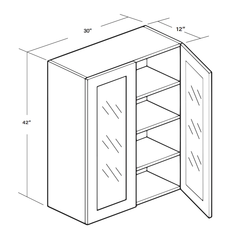 Wall Cabinet (GD)W3042GD SKU 015310330 product view 6