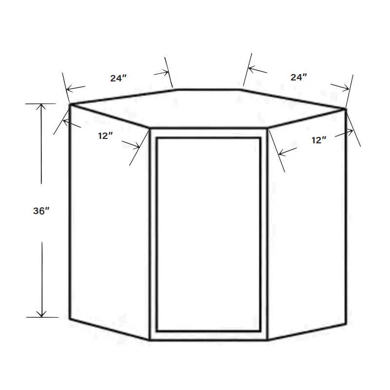 Diagonal Corner Wall DCW2436 SKU 015500130 product view 6