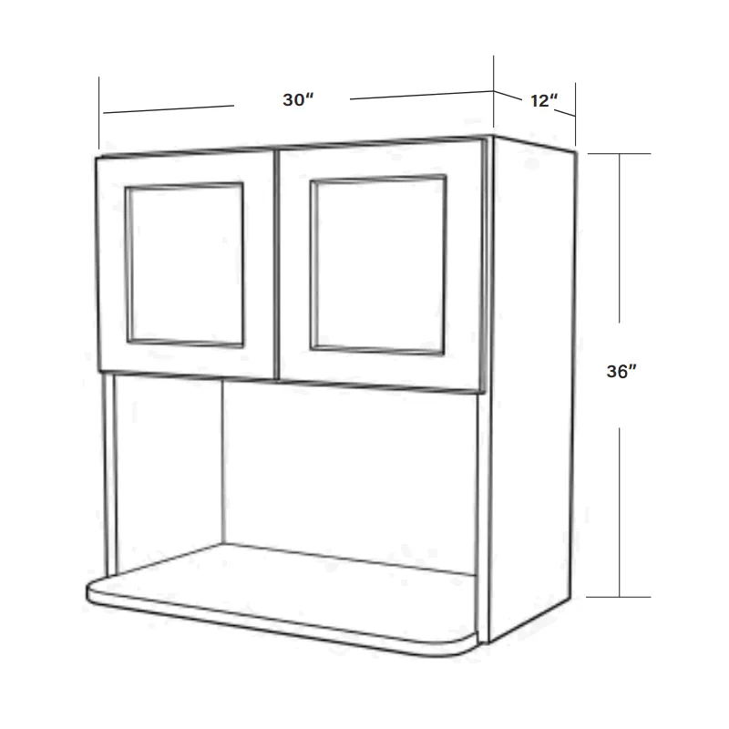 Microwave Cabinet MO3036 SKU 016300130 product view 6