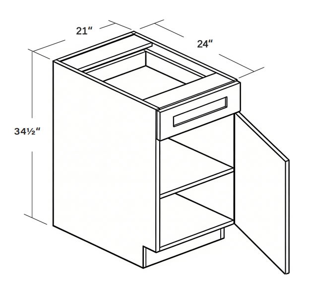 Base Cabinet B21 SKU 011740130 product view 6