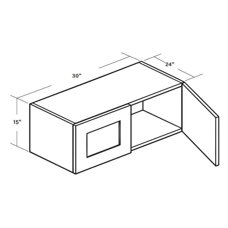 Wall Cabinet W301524 SKU 015240130 product view 6