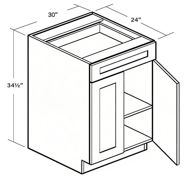 Base Cabinet B30 SKU 011770130 product view 7