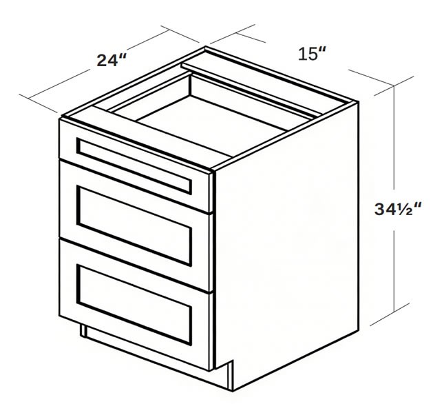 3-Drawer Base 3DB15 SKU 012720130 product view 6