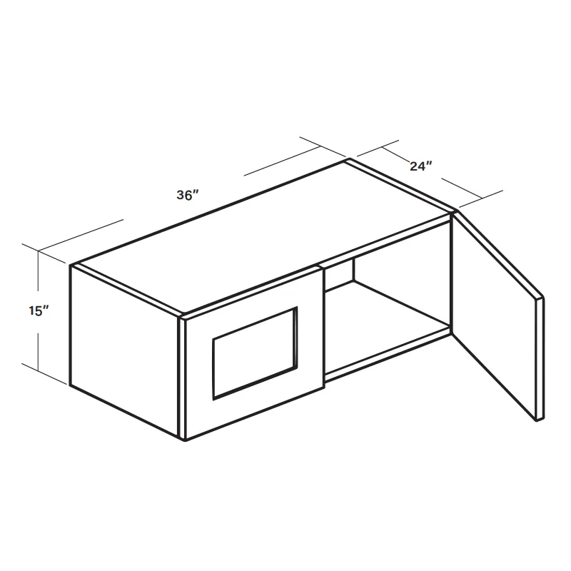Wall Cabinet W361524 SKU 015410130 product view 6