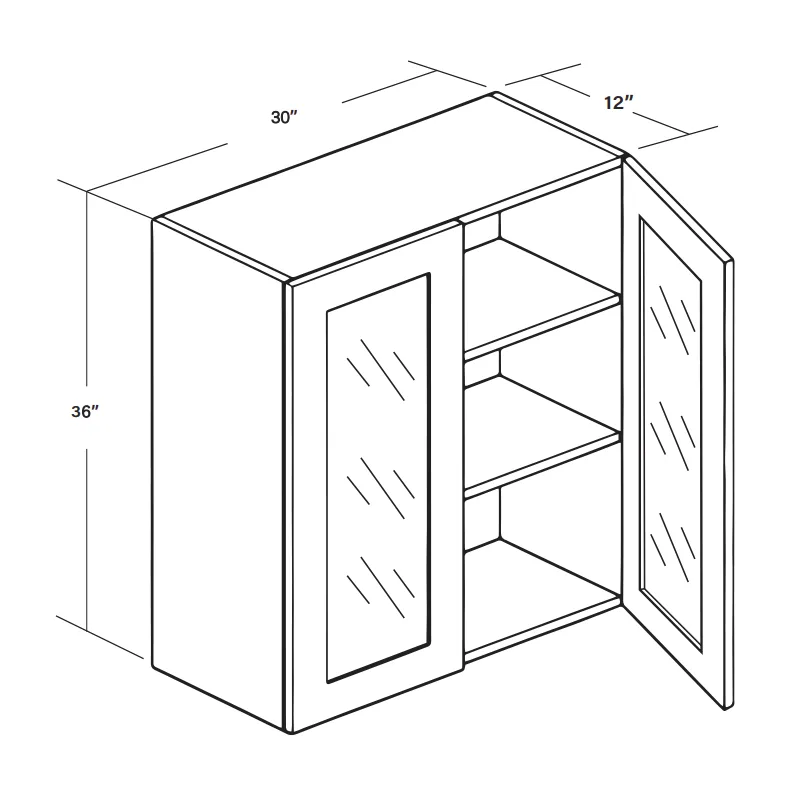 Wall Cabinet (GD)W3036GD SKU 015300330 product view 6