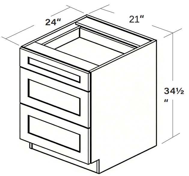 3-Drawer Base 3DB21 SKU 012740130 product view 6