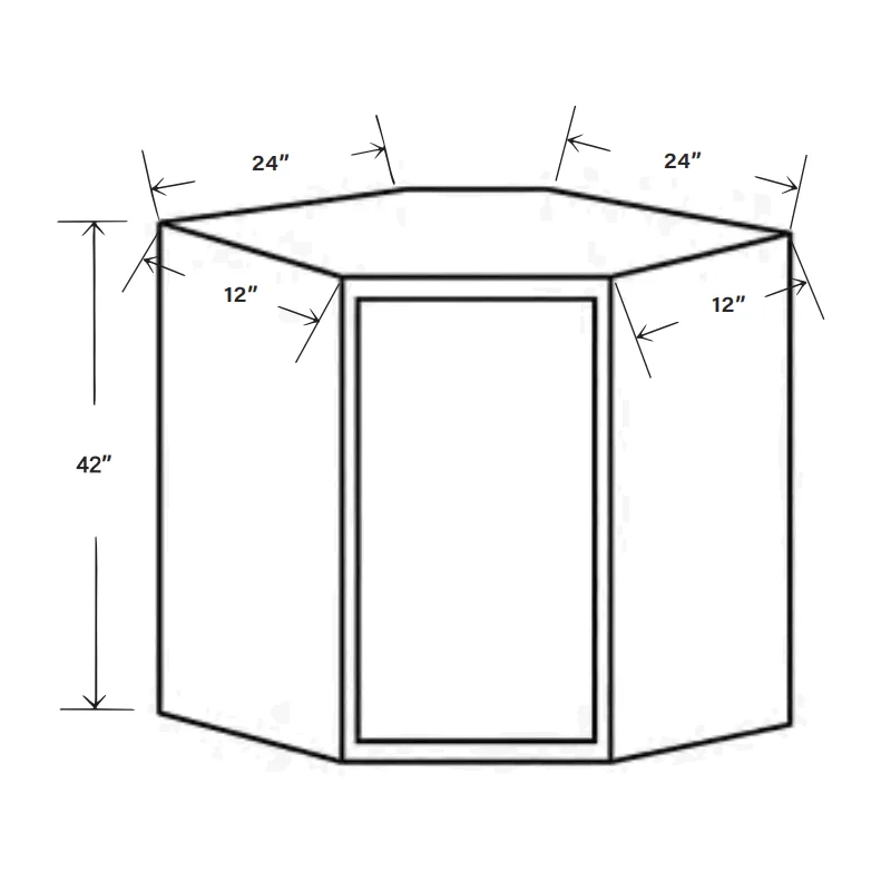 Diagonal Corner Wall DCW2442 SKU 015510130 product view 6