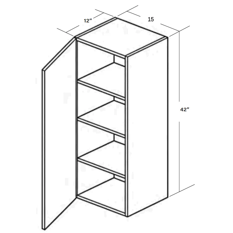 Wall Cabinet W1542 SKU 015090130 product view 6